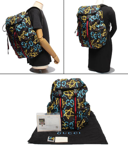 美品 GUCCI リュック バックパック ゴースト 429037 200047 レディース メンズ グッチ
