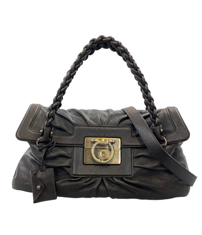 Salvatore Ferragamo 2WAY ハンドバッグ ショルダーバッグ 斜め掛け ガンチーニ レディース サルヴァトーレフェラガモ