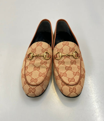 GUCCI ホースビットローファー GG キャンバス ヨルダーン レディース SIZE 34 (22cm) グッチ