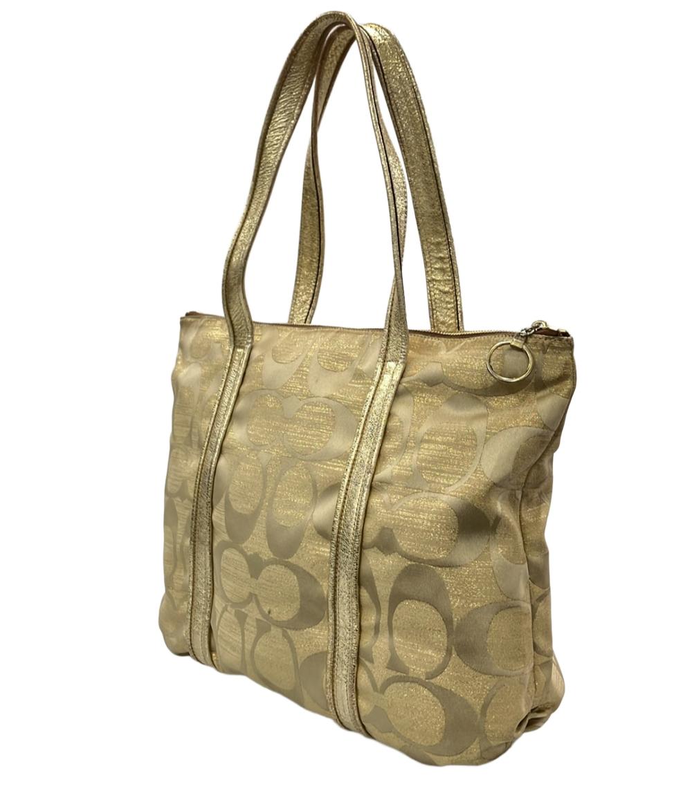 COACH トートバッグ ショルダーバッグ 肩掛け ポピー ラージシグネチャー レディース コーチ