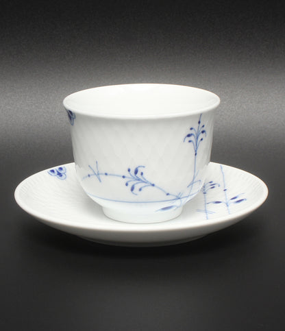 美品 Royal Copenhagen ティーセット 4客 ブルーパルメッテ ロイヤルコペンハーゲン
