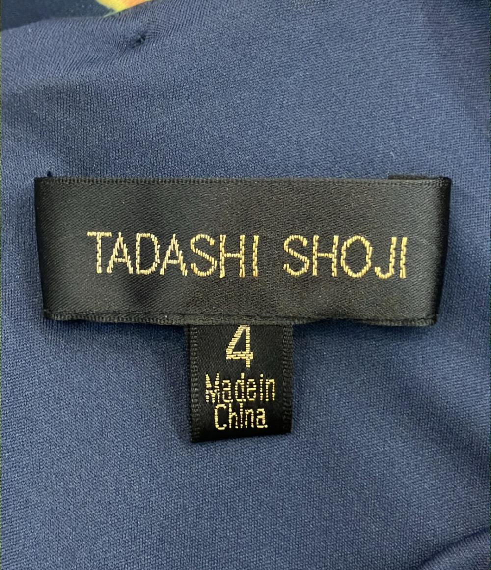 TADASHI SHOJI ボタニカル柄 ケープドレス レディース SIZE 4 タダシショージ