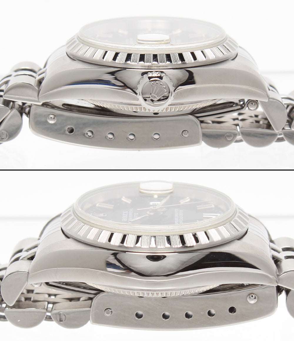 ROLEX 腕時計 オイスターパーペチュアル デイト 自動巻き ブラック 69240 レディース ロレックス