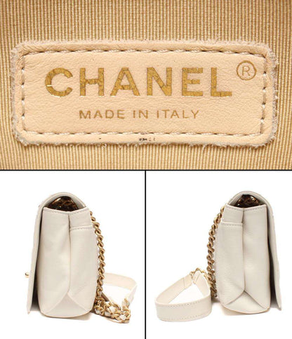 CHANEL ショルダーバッグ 肩掛け ゴールド金具 マトラッセ シングルフラップ シングルチェーン レディース シャネル