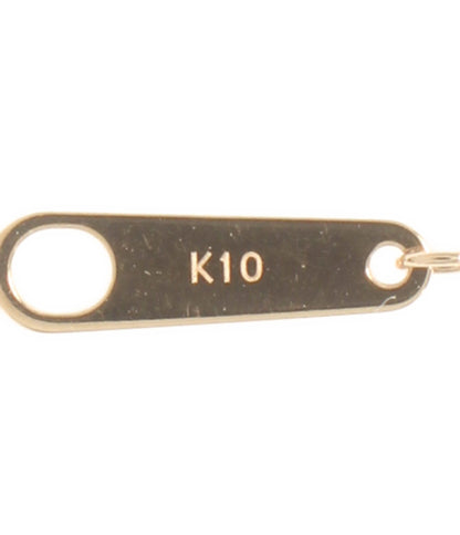 美品 agete ネックレス K10 ダイヤ0.03ct レディース アガット