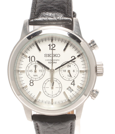 SEIKO 腕時計 クオーツ ホワイト 6T63-00A0 メンズ セイコー