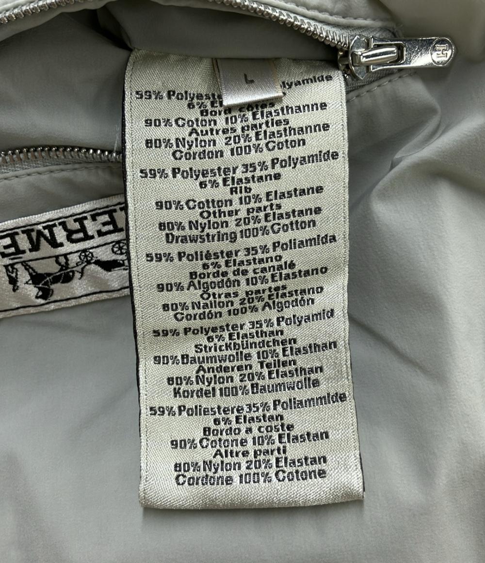 美品 HERMES ワッフルパーカー ジップアップ マルチカラー レディース SIZE L エルメス