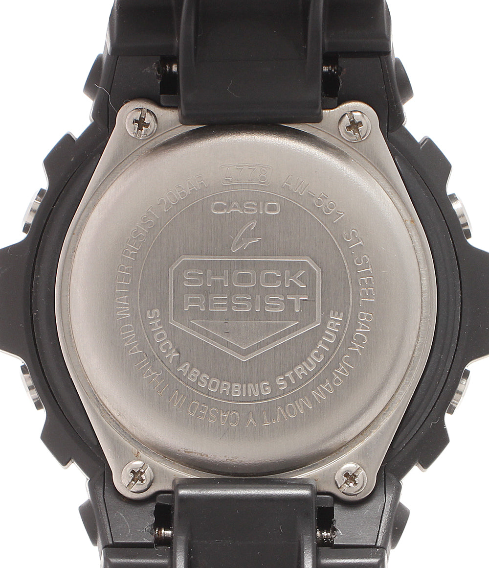 CASIO 腕時計 G-SHOCK クオーツ ブラック AW-591 メンズ レディース カシオ