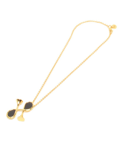 美品 HERMES ネックレス コルH ゴールド金具 レディース エルメス