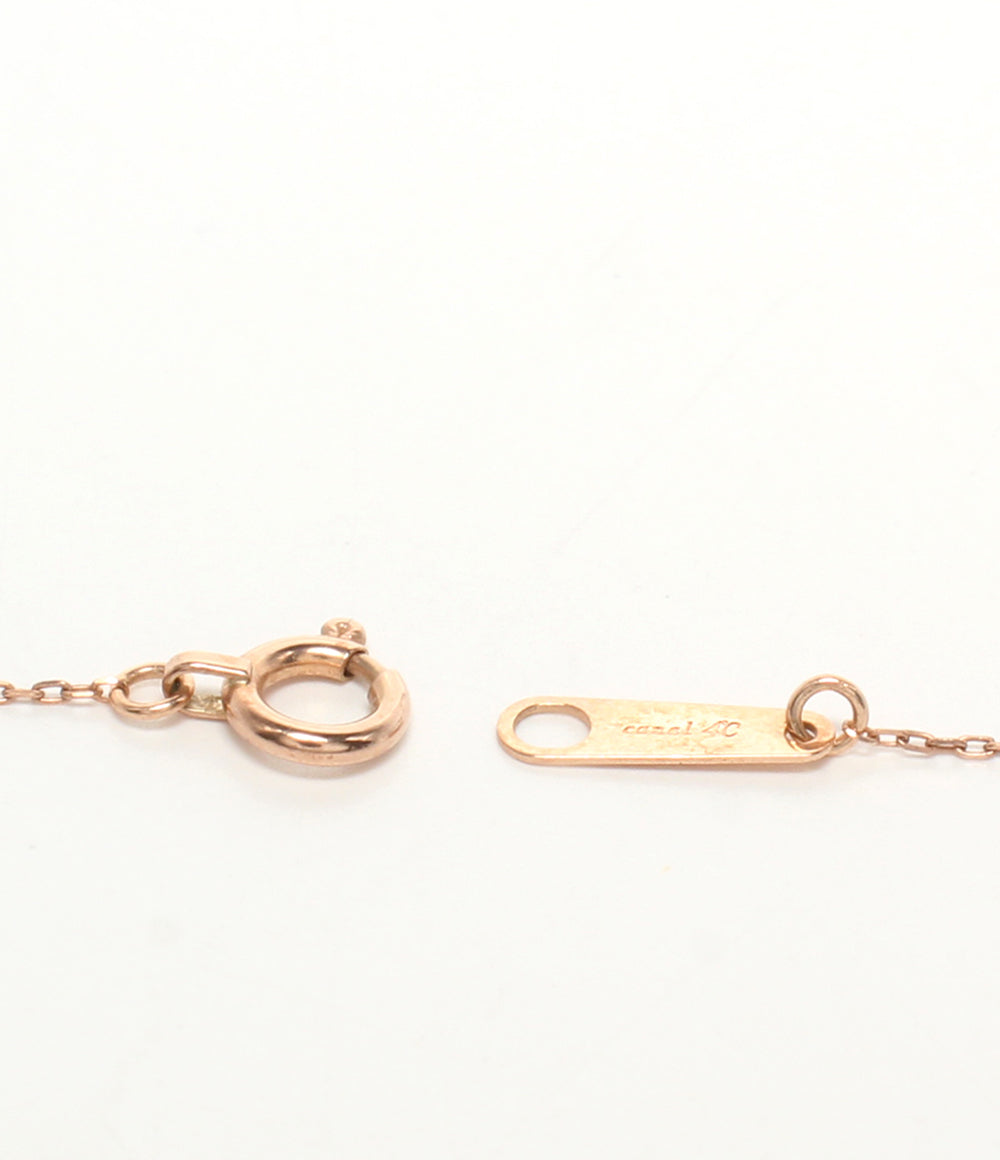 美品 canal4℃ ネックレス K10 ダイヤ レディース カナルヨンドシー