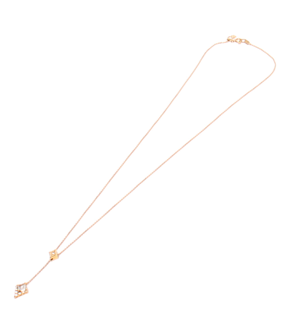 美品 STAR JEWELRY ネックレス K18 アクアマリン ダイヤ 0.06ct