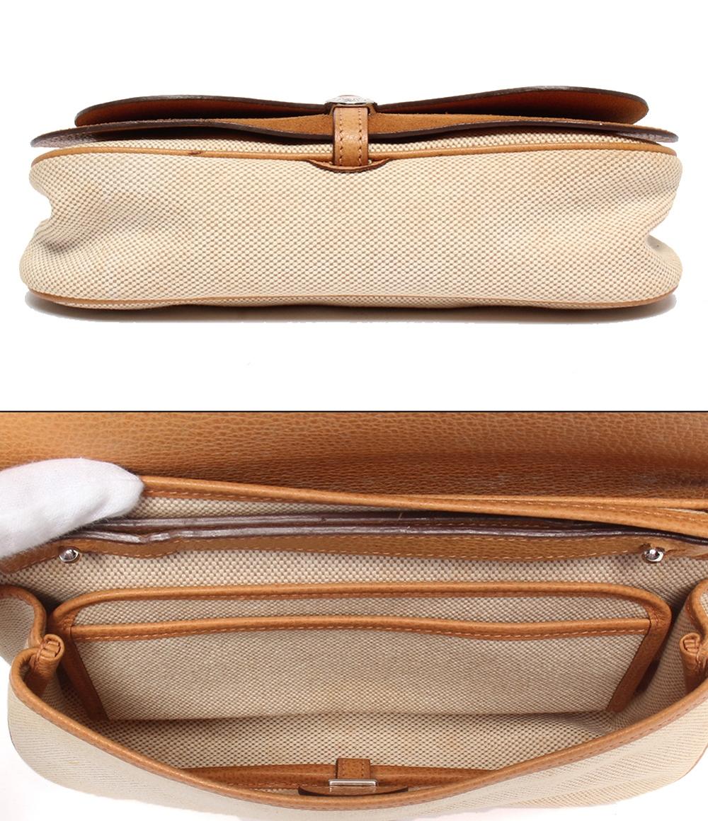 HERMES 2WAYハンドバッグ ショルダーバッグ 肩掛け □I刻印 シルバー