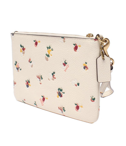 美品 COACH ポーチ スモール リストレット ウィズ フローラル プリント C5997 レディース コーチ