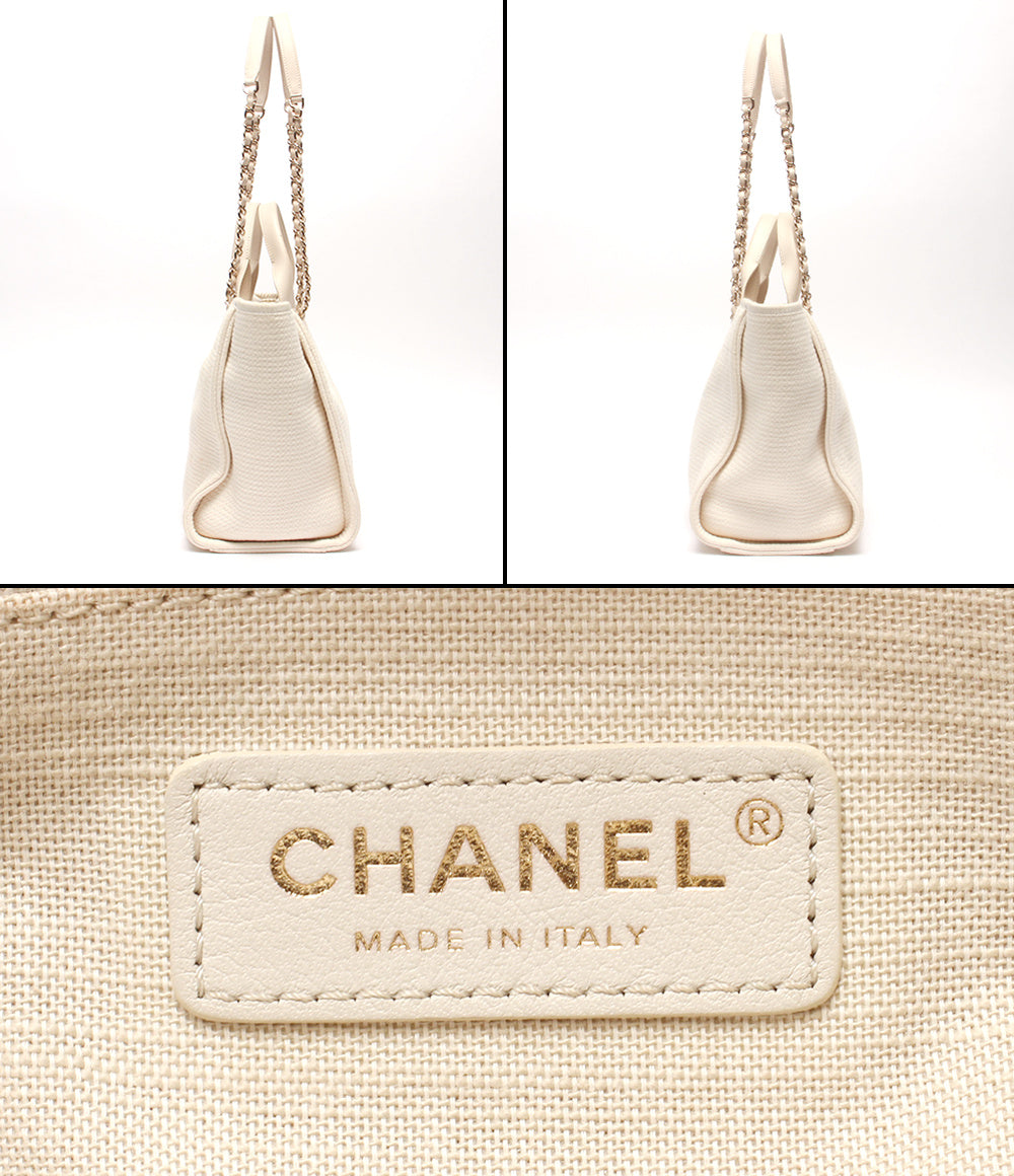 CHANEL 2wayチェーントートバッグ チェーンショルダーバッグ 肩掛け ドーヴィル スモール AS3257 レディース シャネル