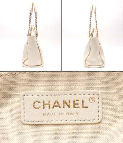CHANEL 2wayチェーントートバッグ チェーンショルダーバッグ 肩掛け ドーヴィル スモール AS3257 レディース シャネル