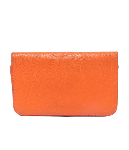 HERMES 二つ折り長財布 シルバー金具 ☐I刻印 ドゴン GM レディース エルメス
