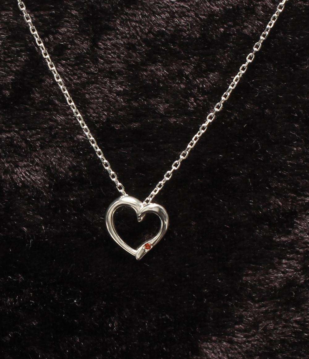 美品 ヨンドシー ネックレス SV ハートモチーフ レディース 4℃