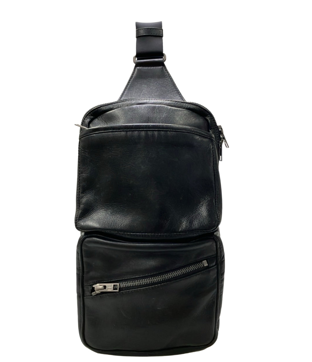 LUGGAGE LABEL ボディバッグ ワンショルダーバッグ レザー メンズ ラゲッジレーベル