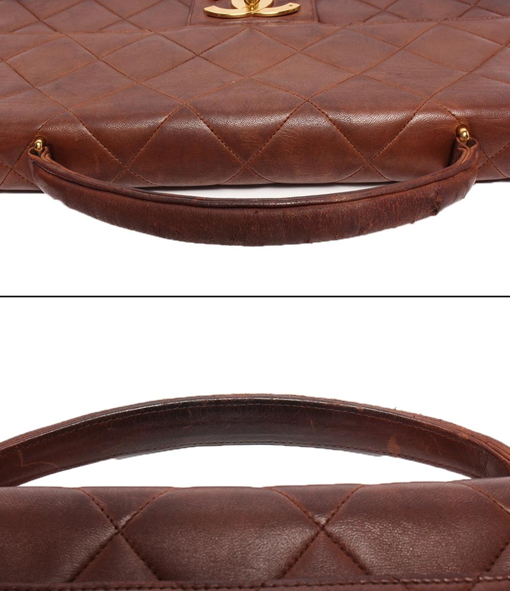 シャネル ブリーフケース ビジネスバッグ ゴールド金具 マトラッセ