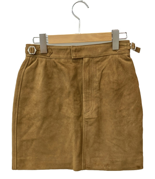 美品 OFFICINE GENERALE レザーミニスカート A0884LS900 レディース SIZE S オフィシンジェネラル