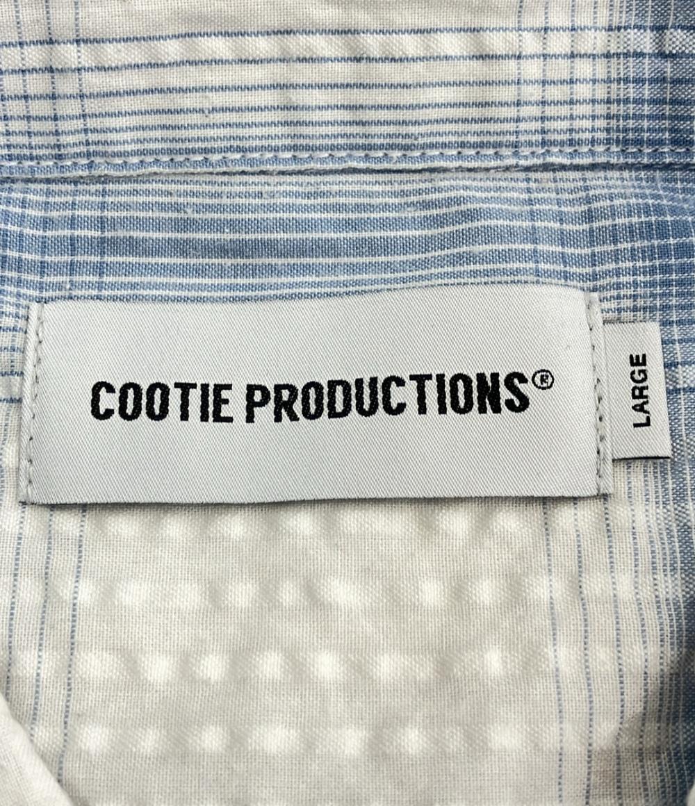 COOTIE PRODUCTIONS 半袖チェックシャツ メンズ SIZE LARGE (L) クーティプロダクションズ