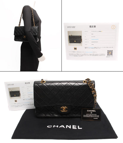 シャネル  チェーンレザーショルダーバッグ ココマーク ゴールド金具 ダブルフラップ マトラッセ25     レディース   CHANEL