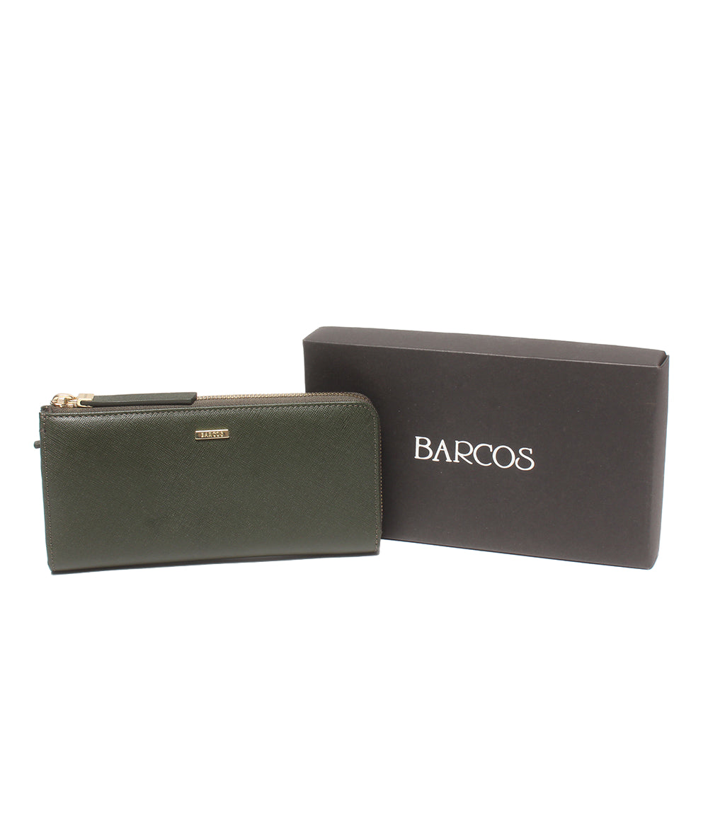 美品 BARCOS L字ファスナー長財布 レディース バルコス