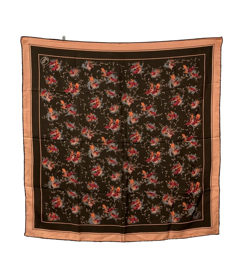 グッチ スカーフ シルク100% 鳥柄 レディース GUCCI