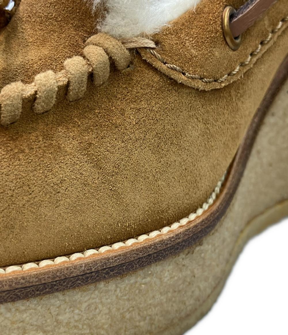 YVES SAINT LAURENT モカシンウェッジソールシューズ レディース SIZE 38 (25cm) イヴ・サンローラン