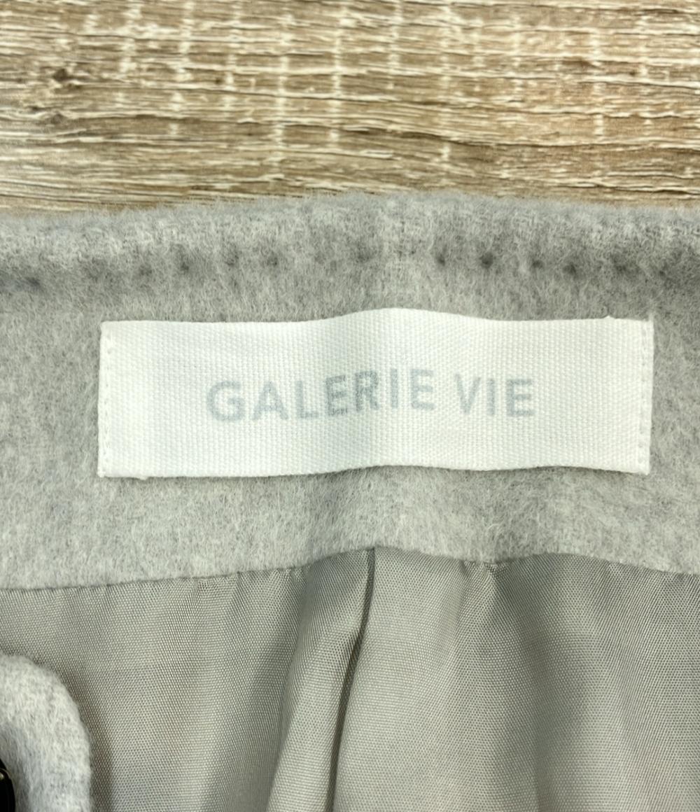 美品 GALERIE VIE ノーカラーコート 23-08-34-08003 レディース SIZE F (M) ギャルリーヴィー