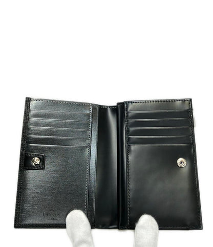 美品 LANVIN en Bleu 二つ折り財布 本革 メンズ ランバンオンブルー