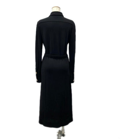 Tory Burch 長袖ワンピース ベルト付きジャージーシャツワンピース 24 25AW Belted jersey shirtdress 998344 レディース SIZE 4 (M) トリーバーチ