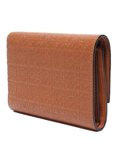 美品 LOEWE 三つ折り財布 アナグラム リピート バーティカル ウォレット レディース ロエベ
