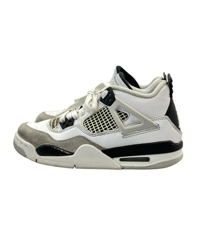 NIKE ミドルカットスニーカー AIR JORDAN 4 RETRO GS 408452-111 キッズ SIZE 24.0 (M) ナイキ