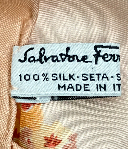 美品 Salvatore Ferragamo スカーフ シルク 100% レディース サルヴァトーレフェラガモ