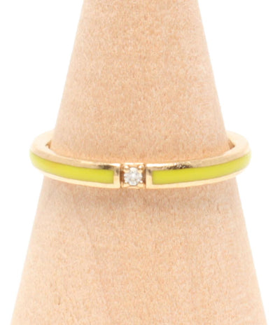 美品 スタージュエリー リング 指輪 K10 ダイヤ 0.01ct レディース SIZE 9号 STAR JEWELRY