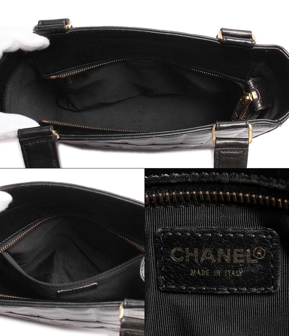 シャネル レザートートバッグ ョルダーバッグ ココマーク ゴールド金具 チョコバー レディース CHANEL