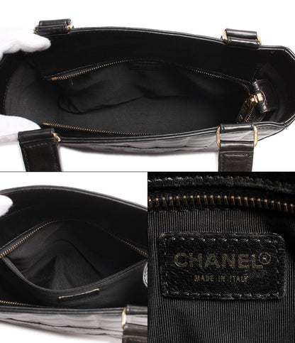 シャネル レザートートバッグ ョルダーバッグ ココマーク ゴールド金具 チョコバー レディース CHANEL