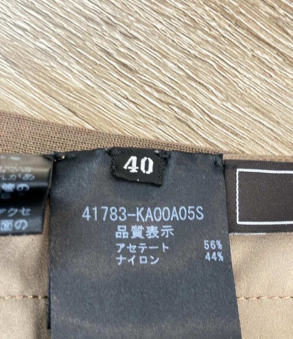 FOXEY ノースリーブワンピース プリーツ ひざ丈 Knit Dress Ambrosia 41783-KA00A05S レディース SIZE 40 (M) フォクシー