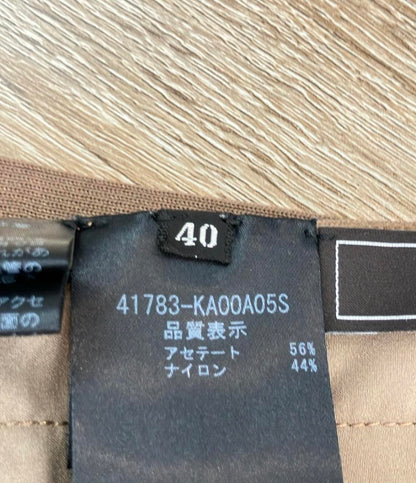 FOXEY ノースリーブワンピース プリーツ ひざ丈 Knit Dress Ambrosia 41783-KA00A05S レディース SIZE 40 (M) フォクシー