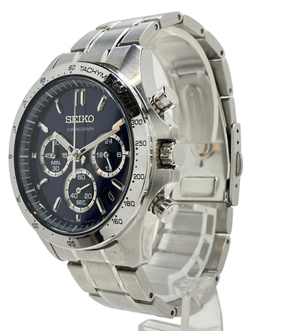 SEIKO 腕時計 クオーツ ネイビー 8T63-00D0 メンズ セイコー