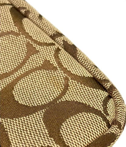 美品 COACH ショルダーバッグ 斜めがけ シグネチャー 6073 レディース コーチ