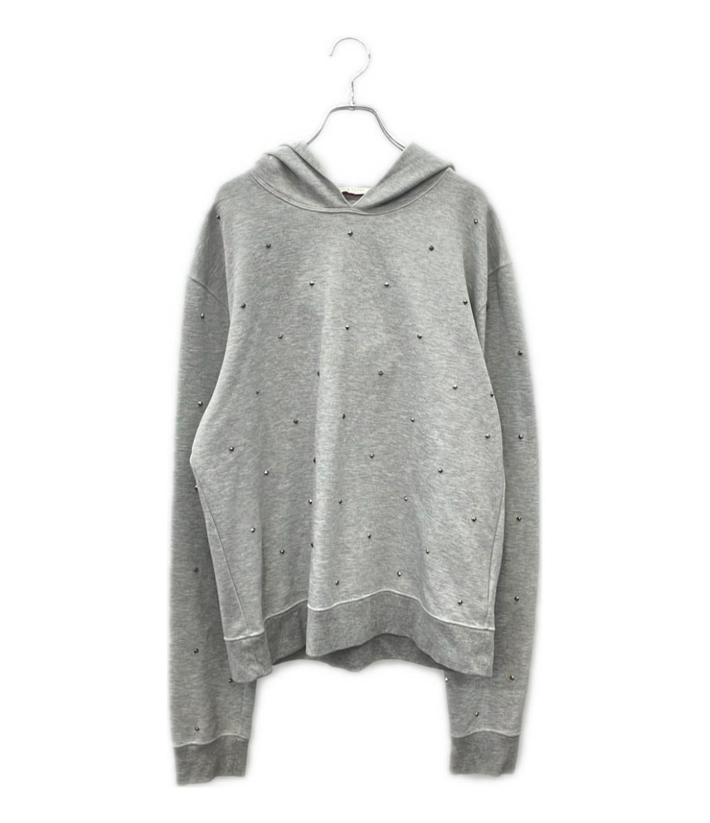 美品 VALENTINO プルオーバーパーカー スタッズ 1V3MF22U8PY レディース SIZE XXL ヴァレンティノ
