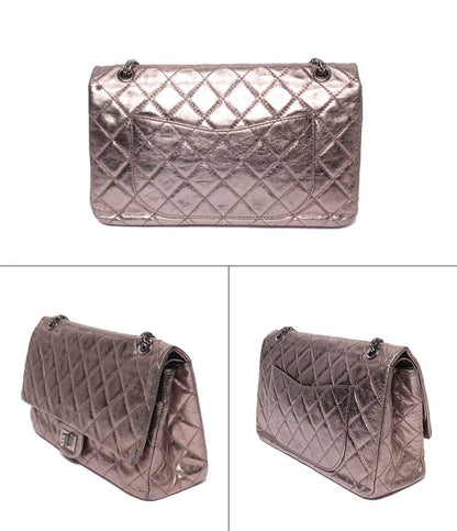 CHANEL ショルダーバッグ 肩掛け 斜め掛け ダブルチェーン ダブルフラップ シルバー金具 12番台 2.25 レディース シャネル