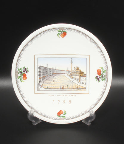 美品 Richard Ginori イヤープレート 飾り皿 21cm 1998 リチャードジノリ