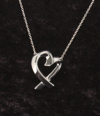 美品 ティファニー ネックレス SV925 ラビングハート パロマピカソ レディース TIFFANY&Co.