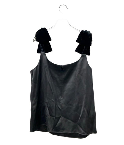 Chloe ノースリーブシャツ リボントリム サテントップ ベルベットリボン レディース SIZE 44 (L) クロエ