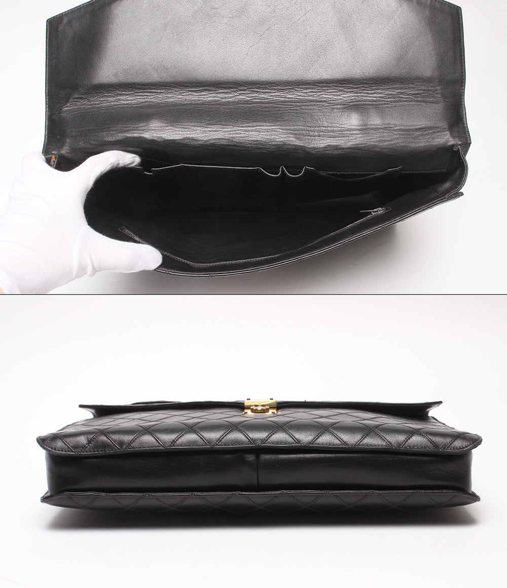 CHANEL ビジネスバッグ ブリーフケース 1番台 ゴールド金具 ビコローレ メンズ レディース シャネル