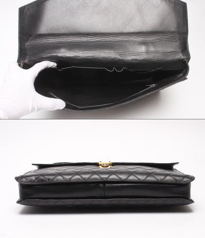 CHANEL ビジネスバッグ ブリーフケース 1番台 ゴールド金具 ビコローレ メンズ レディース シャネル