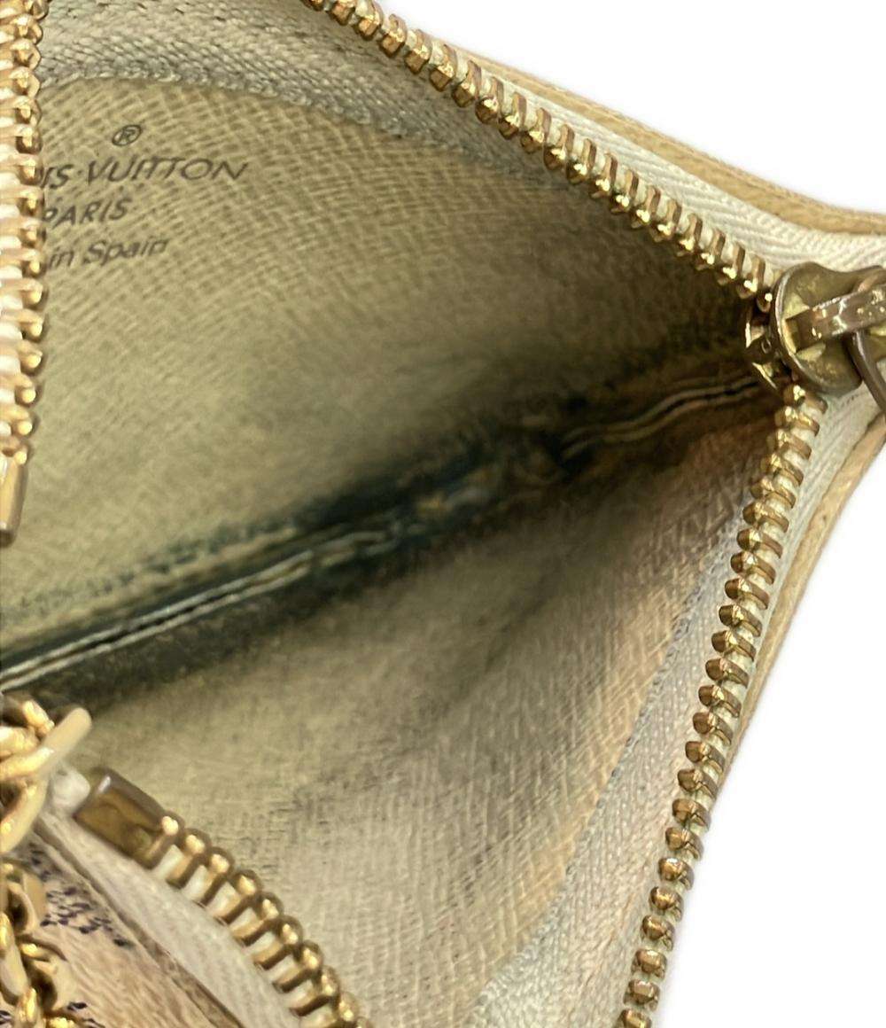 LOUIS VUITTON コインケース キーリング付き ダミエアズール